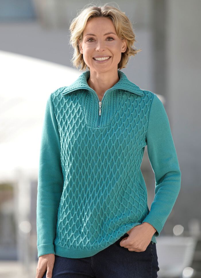 Pullover mit aufwendiger Struktur 