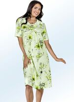 Nachthemd mit Spitzenband und Vorderpasse 