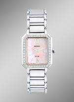 Solar-Damenuhr mit Swarovski-Kristalle 