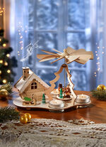 Tischpyramide mit Räucherhaus 