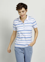 Poloshirt mit Kontrast-Rippenb&uuml;ndchen 