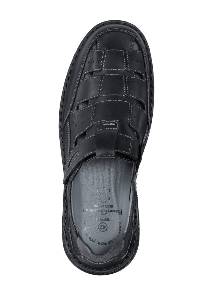 Slipper mit luftigen Durchbr&uuml;chen SCHWARZ-GRAU