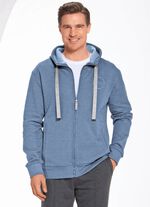 Sweatjacke mit Kapuze in 2 Farben 