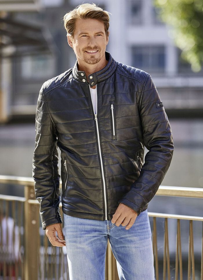 Lederkurzjacke von &bdquo;Cabrini&ldquo; in 2 Farben 