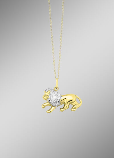 Löwen-Anhänger in Bicolor 