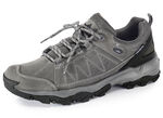 Atmungsaktive Herren-Schnürschuhe, mit herausnehmbarem Fußbett GRAFIT