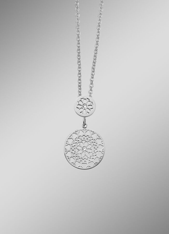 Moderner Anh&auml;nger mit Kristallen 