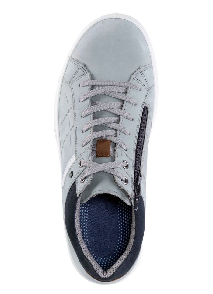 GINO GALANTE Schn&uuml;rschuh aus Nubukleder mit Kontrastbes&auml;tzen 