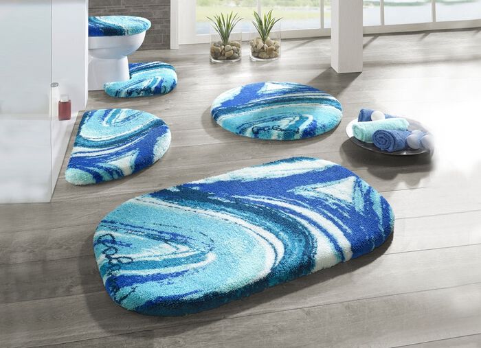 Designer-Badgarnitur in Supersoft Qualit&auml;t BLAU