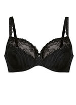 Rosa Faia B&uuml;gel-BH mit elastischer Spitze SCHWARZ-PUDER