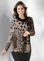 Shirt mit legerem Rollkragen 