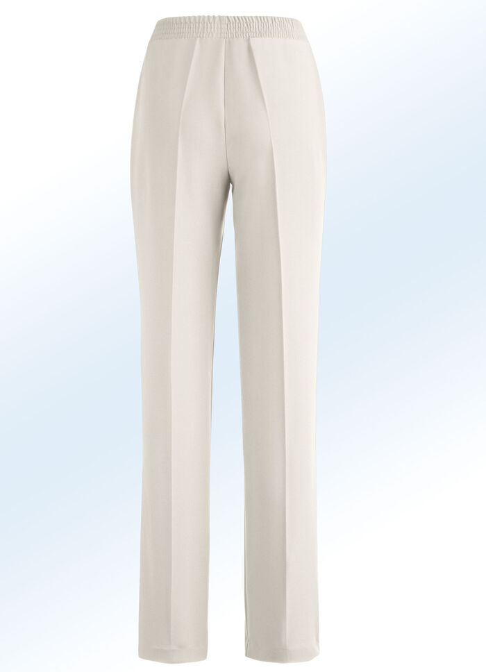 Hose in eleganter Schnittführung HELLBEIGE