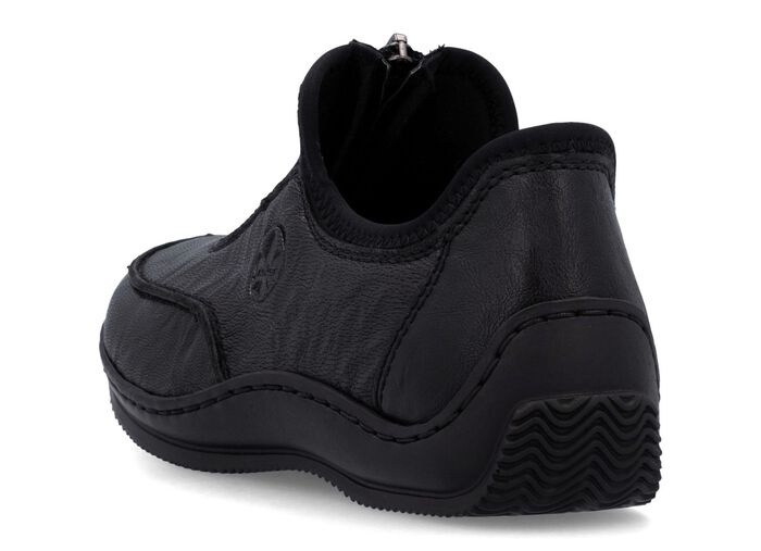 Rieker, klassische Damen-Slipper, mit Rei&szlig;verschluss SCHWARZ
