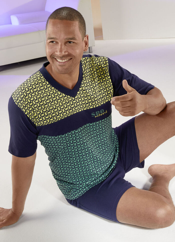 Shorty mit V-Ausschnitt 