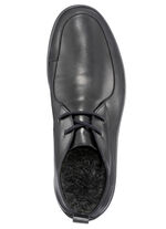 Schn&uuml;r-Bootie mit Wechselfu&szlig;bett SCHWARZ