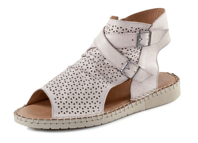 Gemini Sandale aus weichem Nappaleder mit Zierperforation 