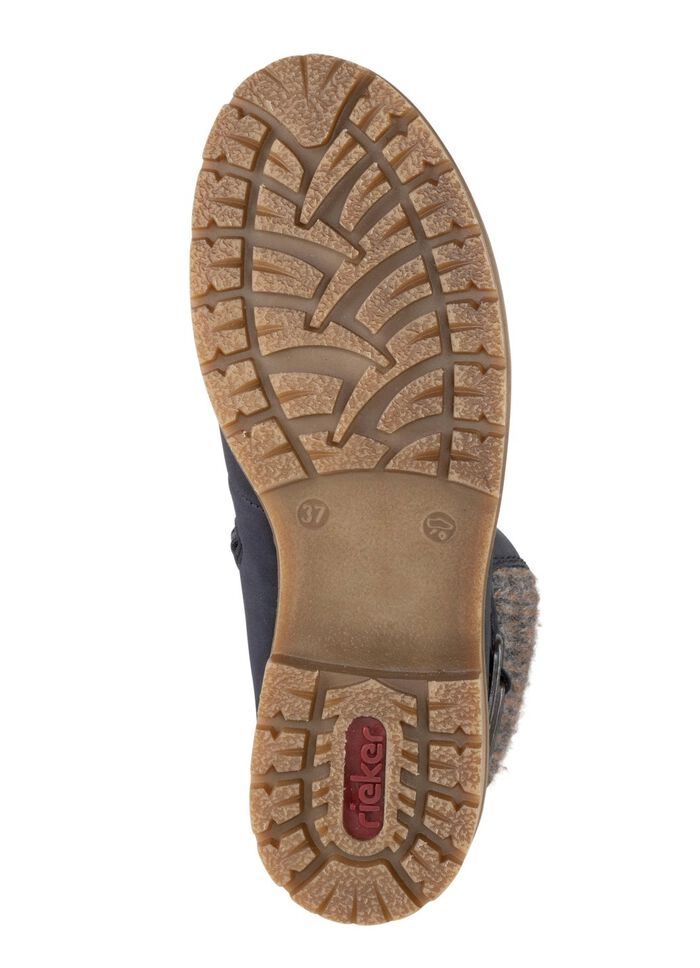 Rieker Schn&uuml;r-Bootie mit Klimamembrane DUNKELBLAU-GRAU