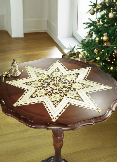 Wunderhübsch bestickte Tischdekoration 