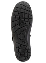 ELENA EDEN, sommerliche Damen-Slipper, Weite H, mit herausnehmbarem Fußbett SCHWARZ