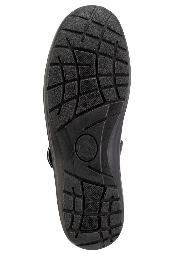 ELENA EDEN, sommerliche Damen-Slipper, Weite H, mit herausnehmbarem Fußbett SCHWARZ