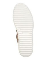 ELENA EDEN Schn&uuml;rschuh mit cognacfarbenem Leo-Print CAMEL-GOLD