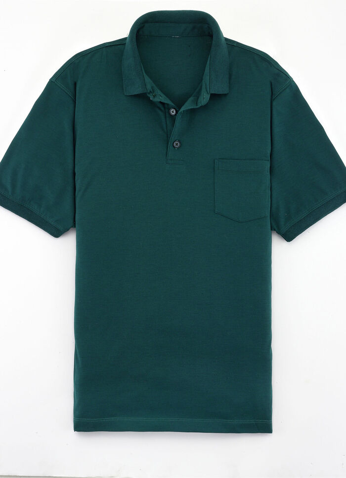 Poloshirt in 4 Farben DUNKELGR&Uuml;N