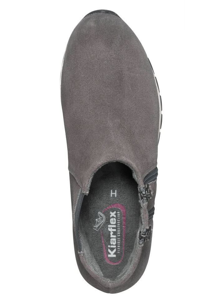 Bootie mit zwei Reißverschlüssen GRAU
