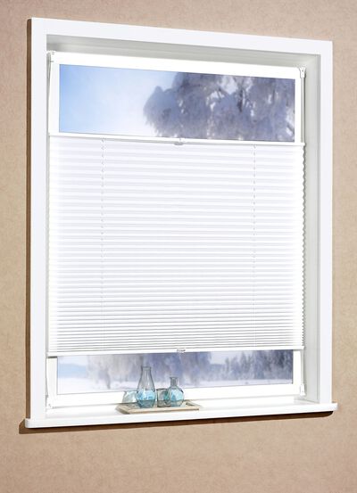 Plissee-Rollos für Montage am Fensterrahmen ohne Bohren 