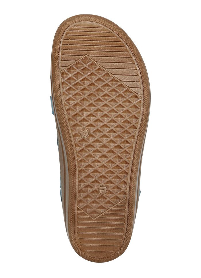 Gemini Sandale aus schattiertem Rind-Nappaleder JEANS