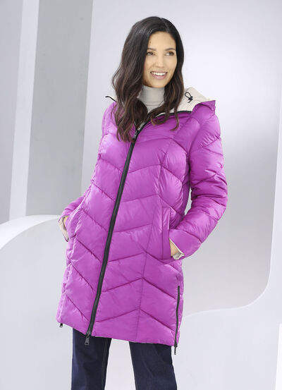 Wende-Kurzmantel mit fester Kapuze 