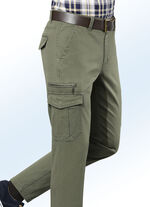 Hose mit Cargotaschen in 3 Farben OLIV