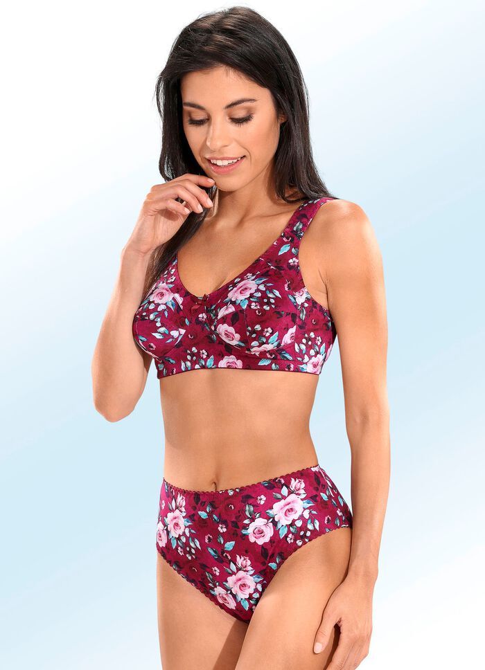 BH mit farbharmonischem Floraldessin 