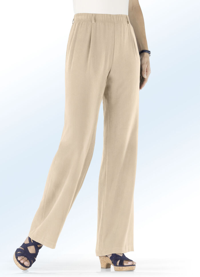 Hose in bequemer Weite BEIGE