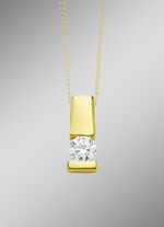 Edler Anhänger in Gelbgold mit Brillant 