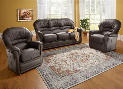 Polsterm&ouml;bel mit Bezug aus echtem Leder 