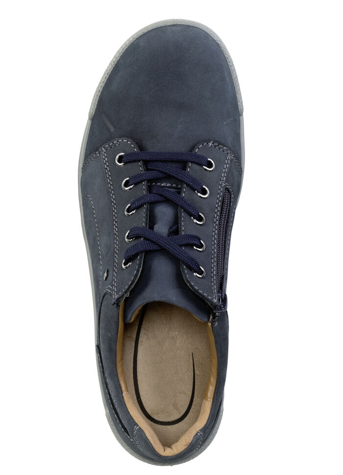 GINO GALANTE Schn&uuml;rschuh aus bestem Rind-Nubukleder MARINE