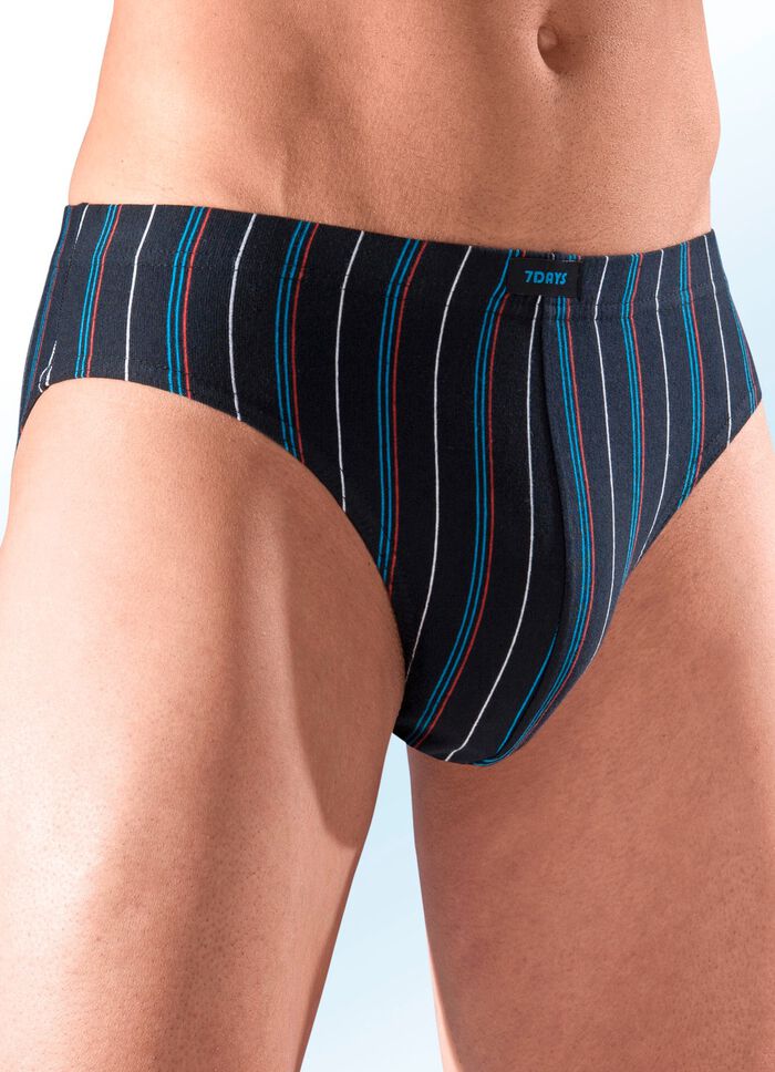 Sechserpack Slips mit Streifendessin 