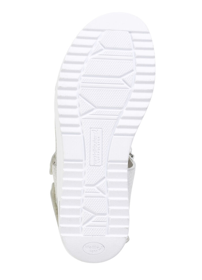 Waldläufer Sandalette mit effektvoller Prägung SILBER