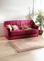Verwandlungssofa mit hochwertiger Polsterung WEINROT