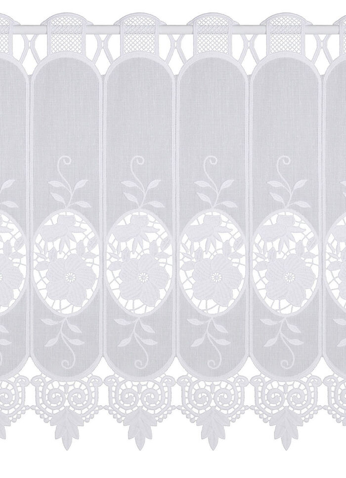 Kurzstore mit Blumen in Macramé-Spitze 