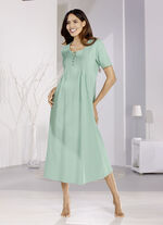 Nachthemd, kn&ouml;chellang mit aufwendiger Biesenverarbeitung  