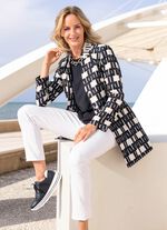 Blazer mit interessanter Ausschnittl&ouml;sung 