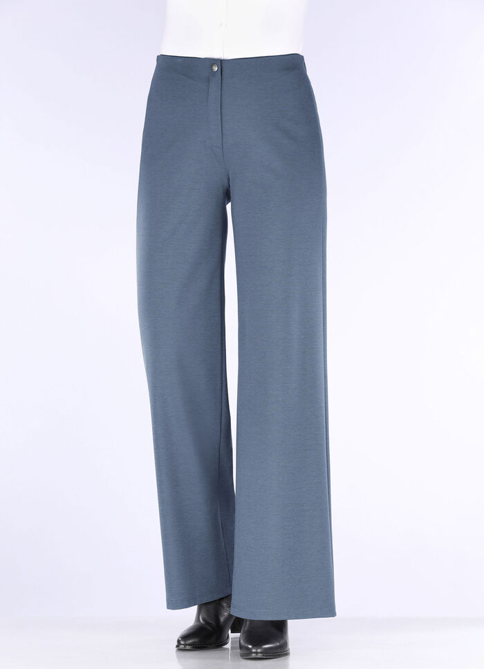 Schicke Hose in bequemer Weite  JEANSBLAU MELIERT