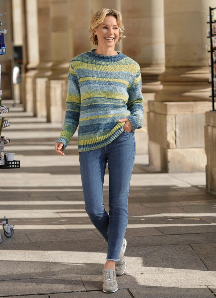 Magic-Jeans mit angesagtem Fransensaum 