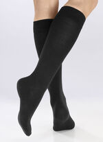 Dreierpack Kniestr&uuml;mpfe mit St&uuml;tzfunktion 1X BORDEAUX, 1X MARINE, 1X SCHWARZ