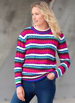 Pullover in Strukturmix 