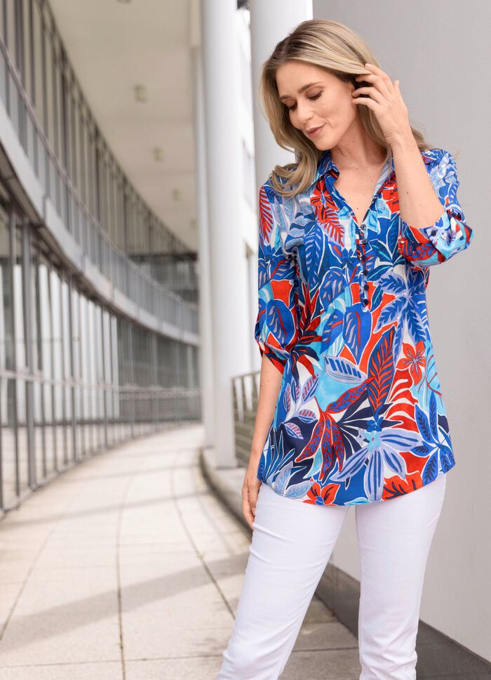 Tunika mit Floraldessin 