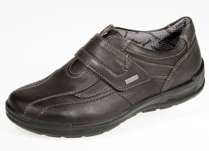 GINO GALANTE, sportliche Herren-Slipper, Weite H, mit herausnehmbarem Fußbett MOKKA