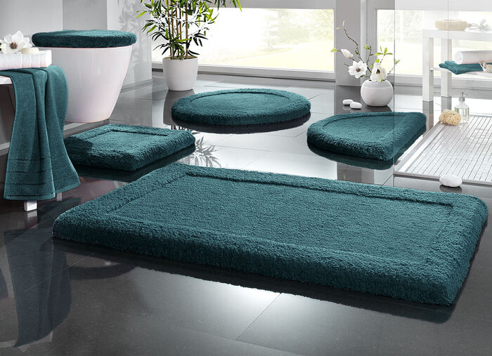 Premium Badgarnitur Superfine Microfaser DUNKELGR&Uuml;N