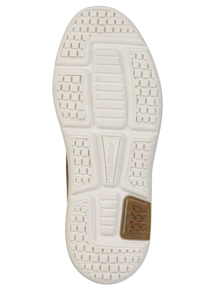 Waldläufer, bequeme Herren-Sneaker, Weite H, mit herausnehmbarem Fußbett COGNAC-MARINE